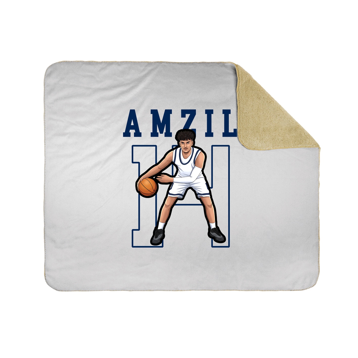 Throw Blanket — Shirsey in White