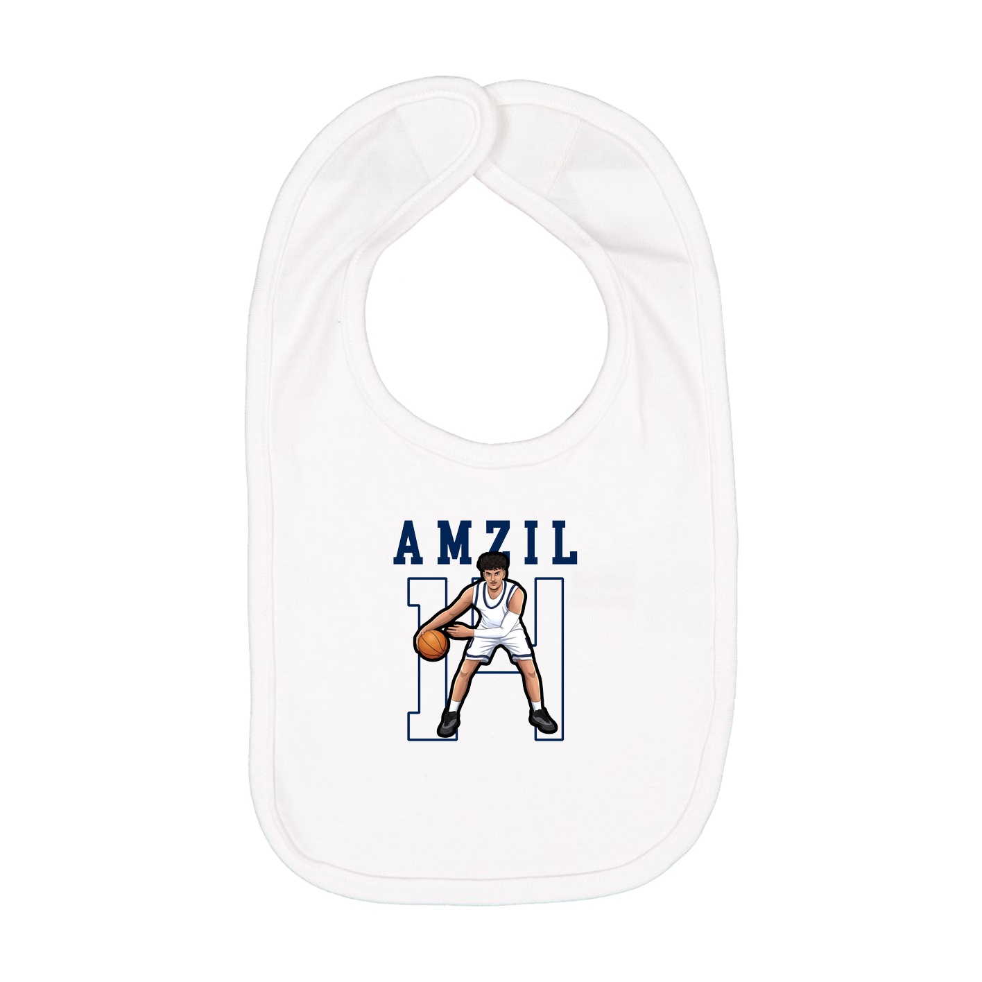 Infant Bib — Shirsey in White