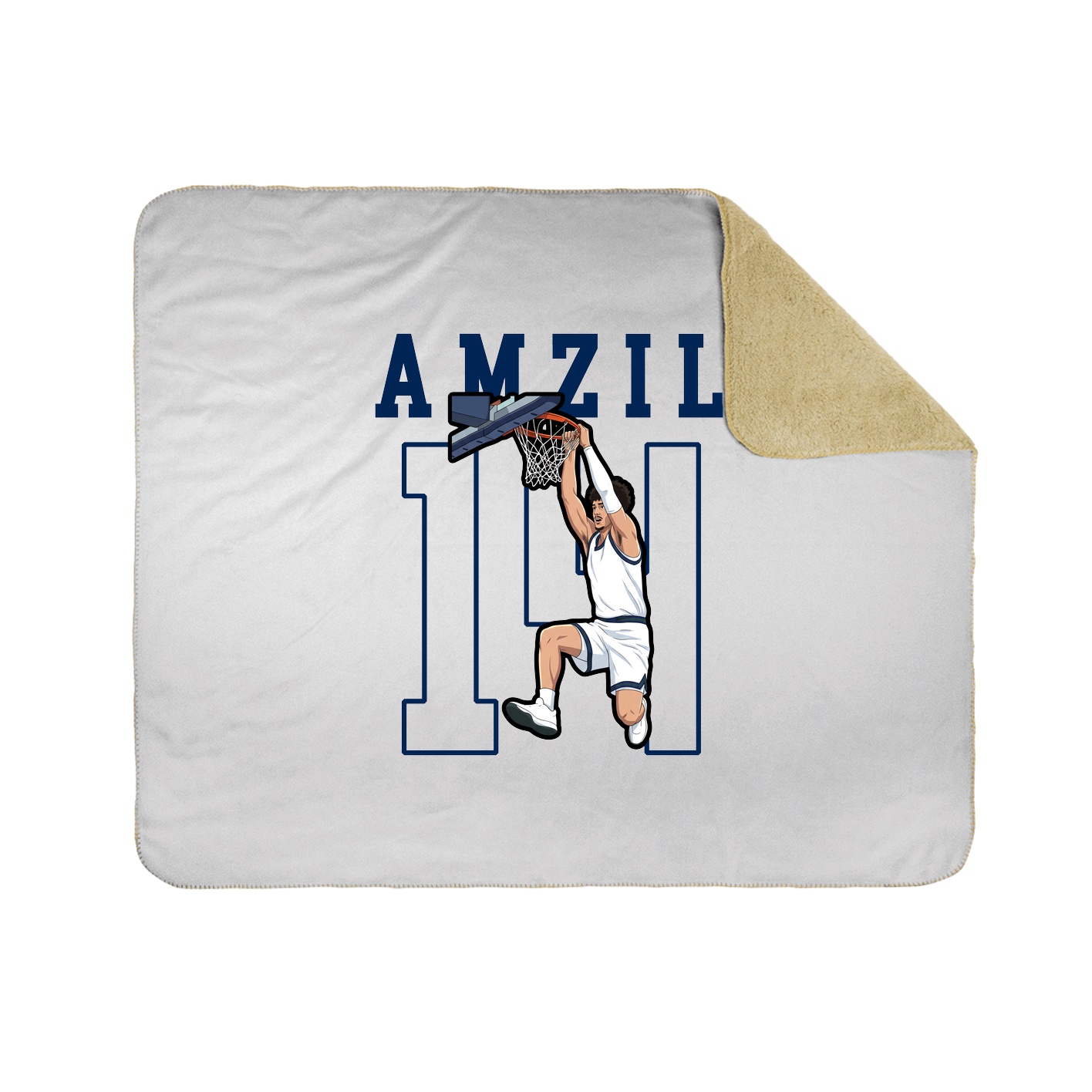 Throw Blanket — Shirsey in White