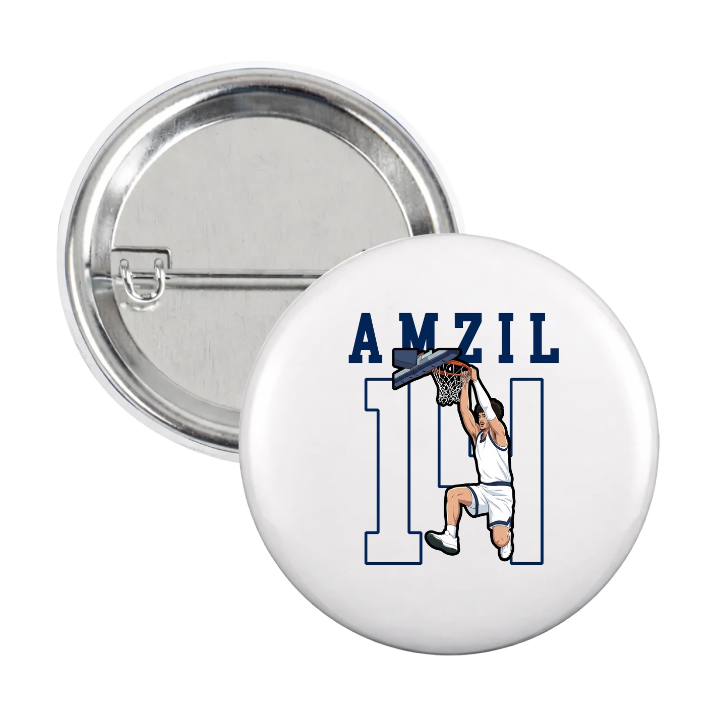 Game Day Button — Shirsey in White