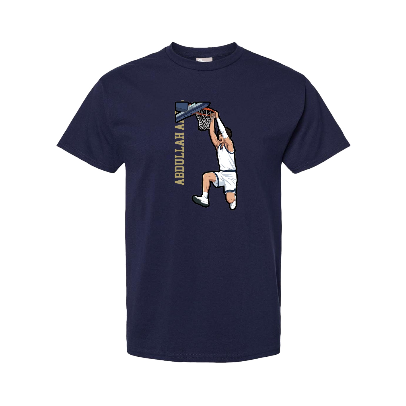 Youth Tee — Name Vertical in Navy