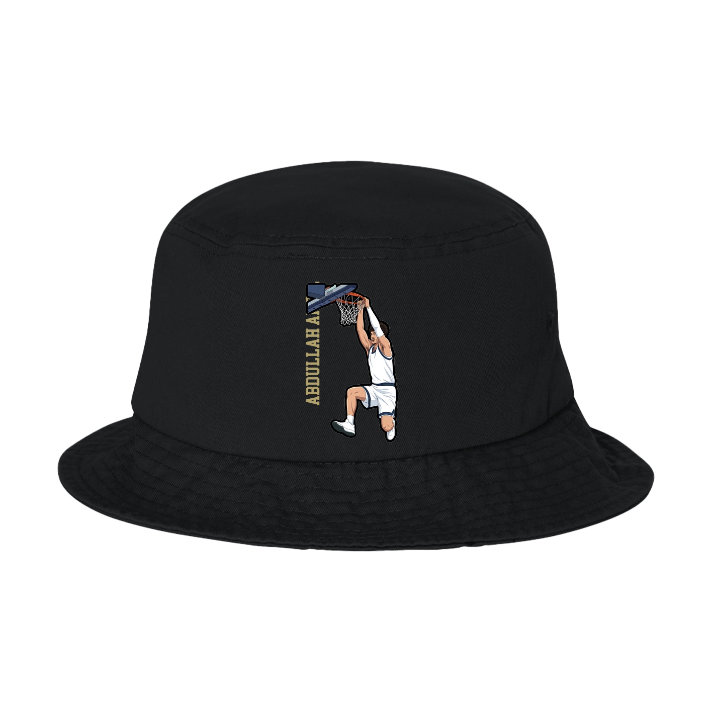 Bucket Cap — Name Vertical in Black