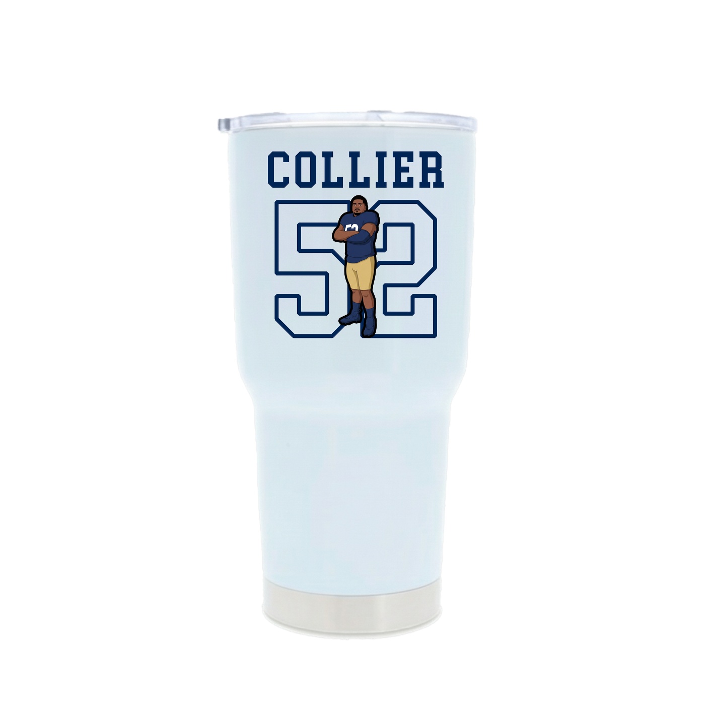 30oz Stainless Steel Tumbler — Shirsey in White
