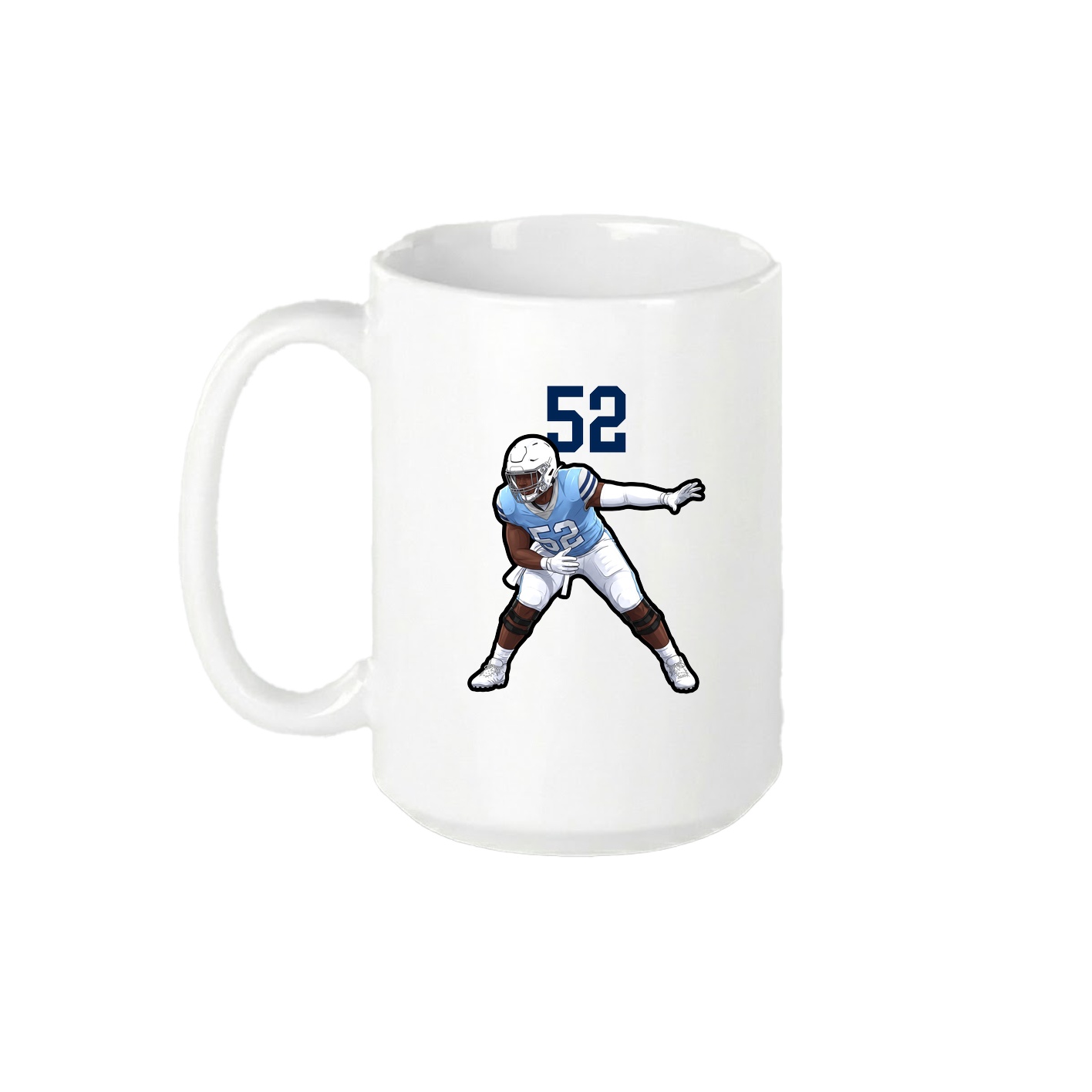 15oz Coffee Mug — Number Top in White
