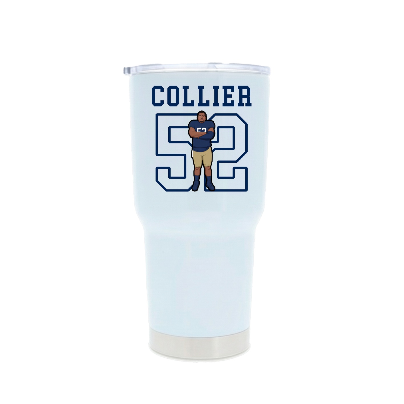 30oz Stainless Steel Tumbler — Shirsey in White