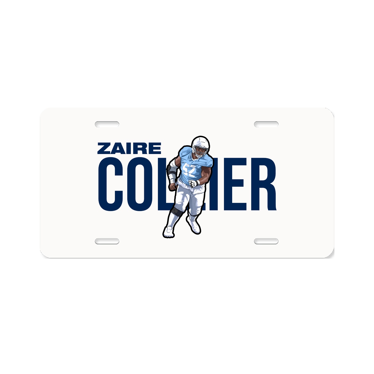 License Plate — Player Name in Classic