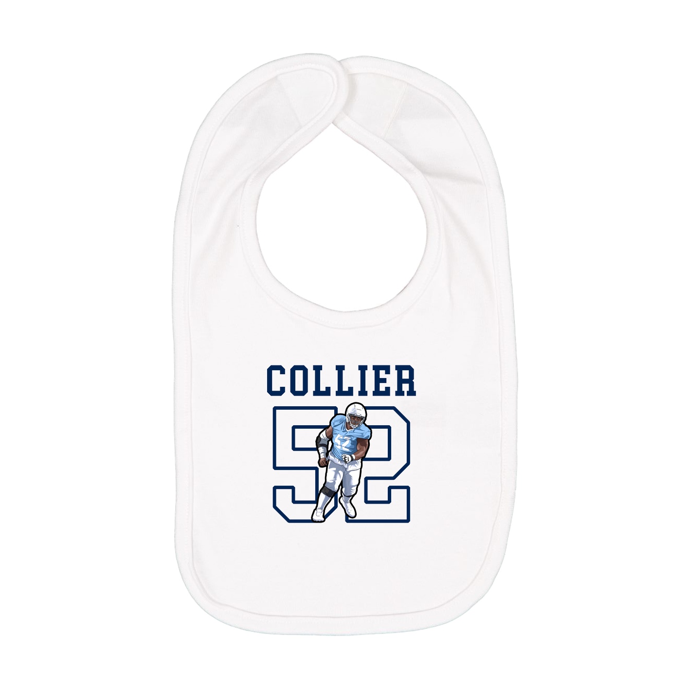 Infant Bib — Shirsey in White