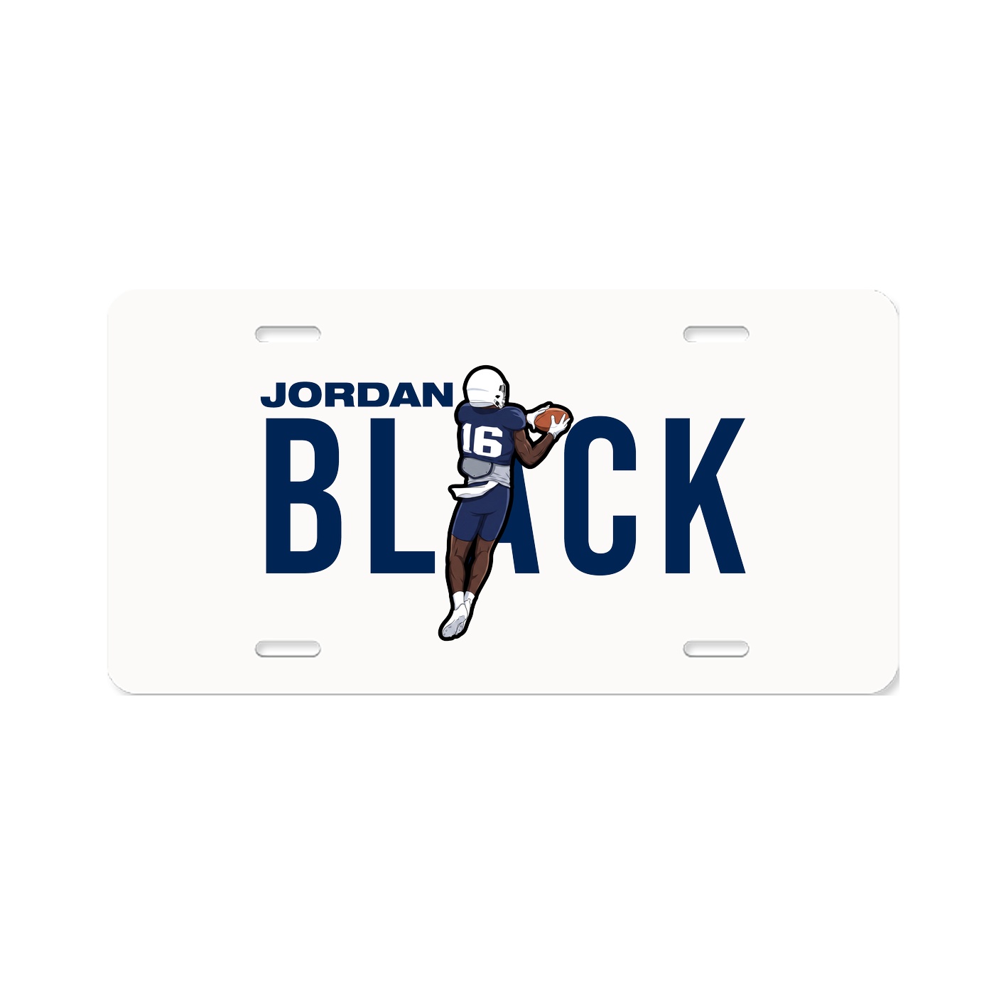 License Plate — Player Name in Classic
