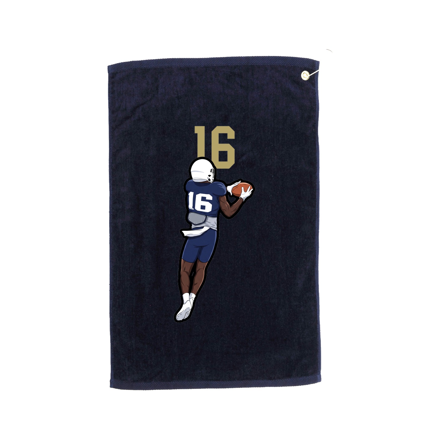 Golf Towel — Number Top in Navy