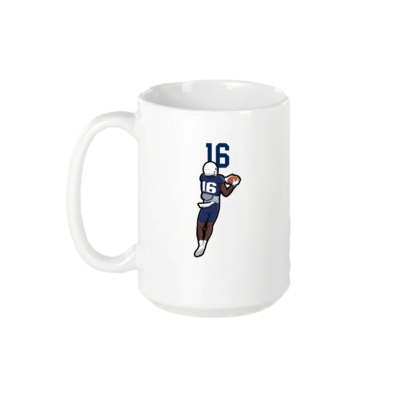 15oz Coffee Mug — Number Top in White