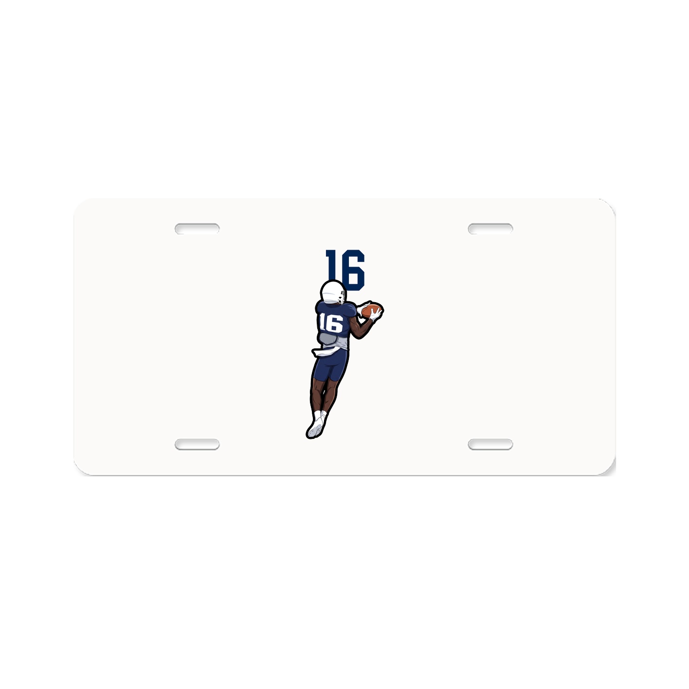 License Plate — Number Top in Classic