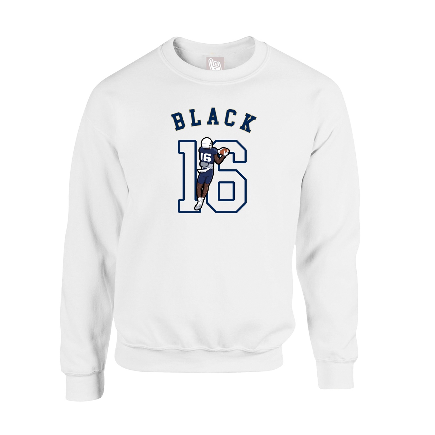 Fleece Crew — Shirsey Arch in White