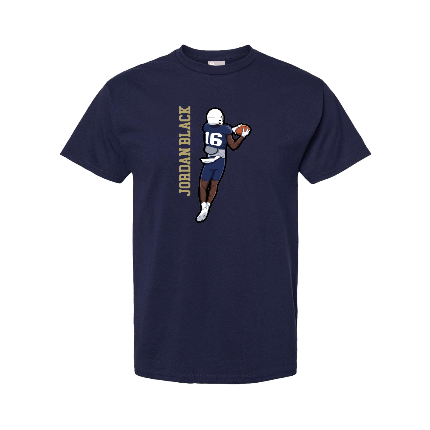 Tee — Name Vertical in Navy