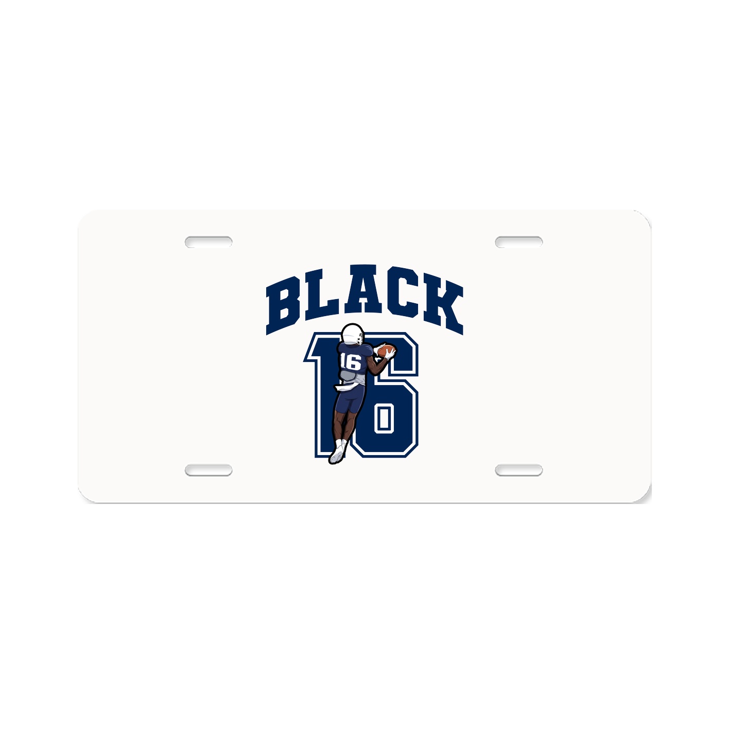 License Plate — Number in Classic