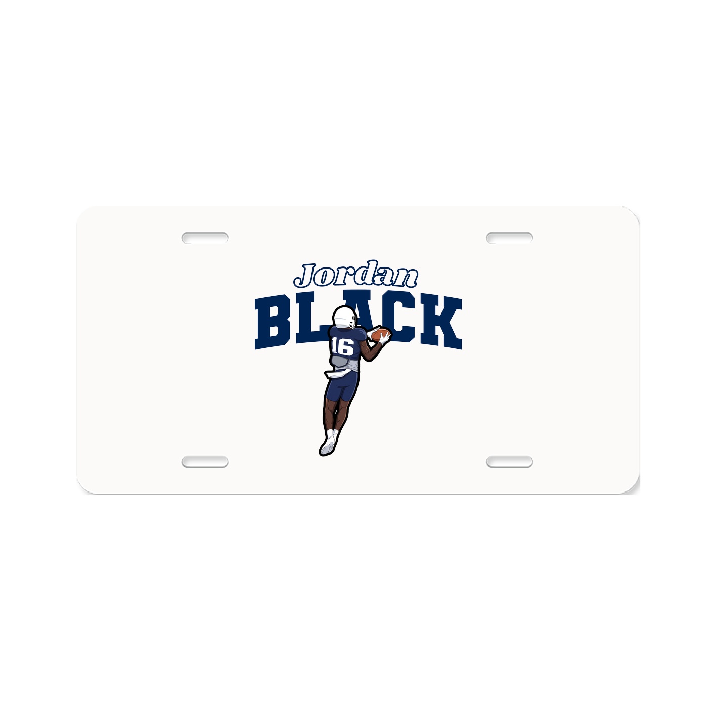License Plate — Name Arch in Classic