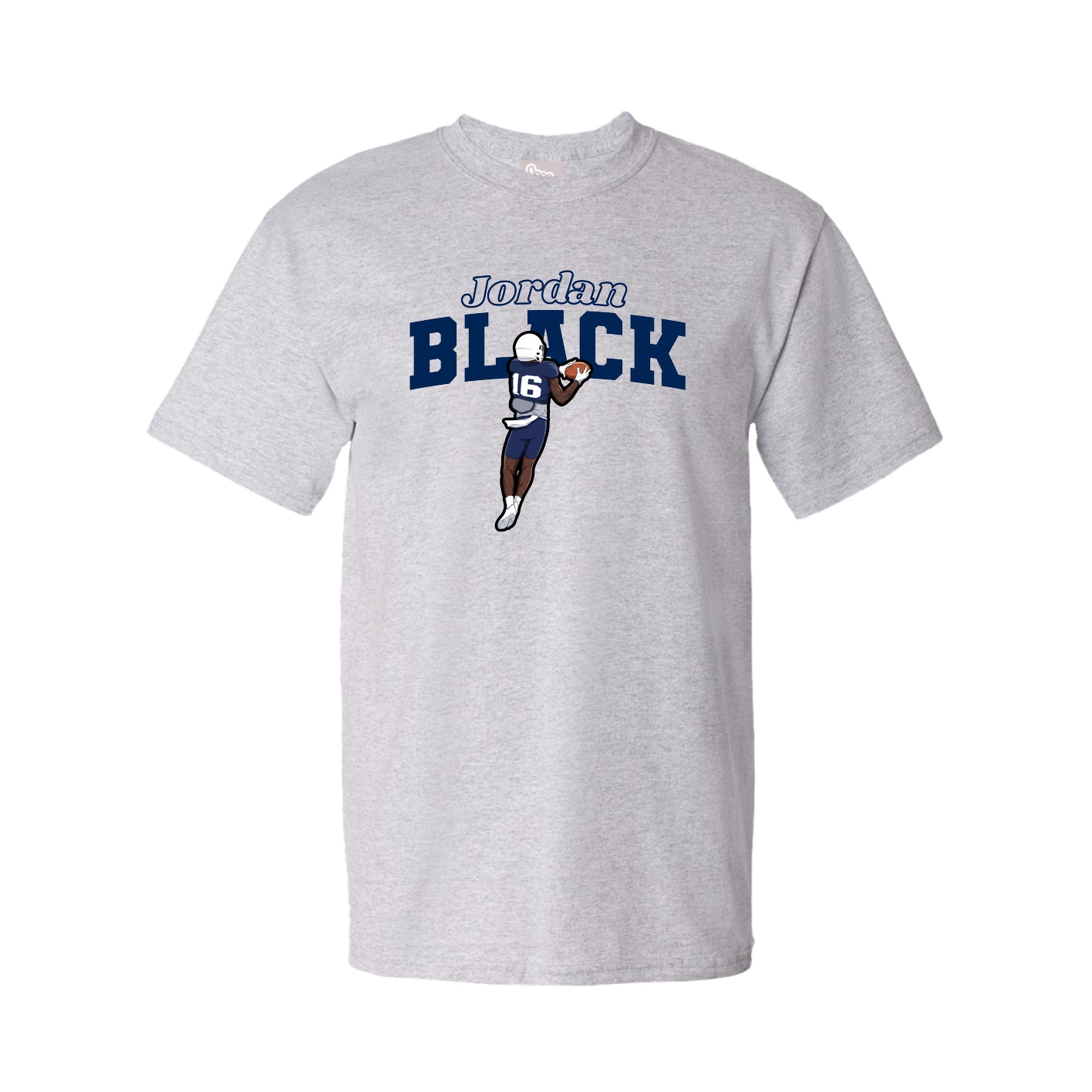 Youth Tee — Name Arch in Grey
