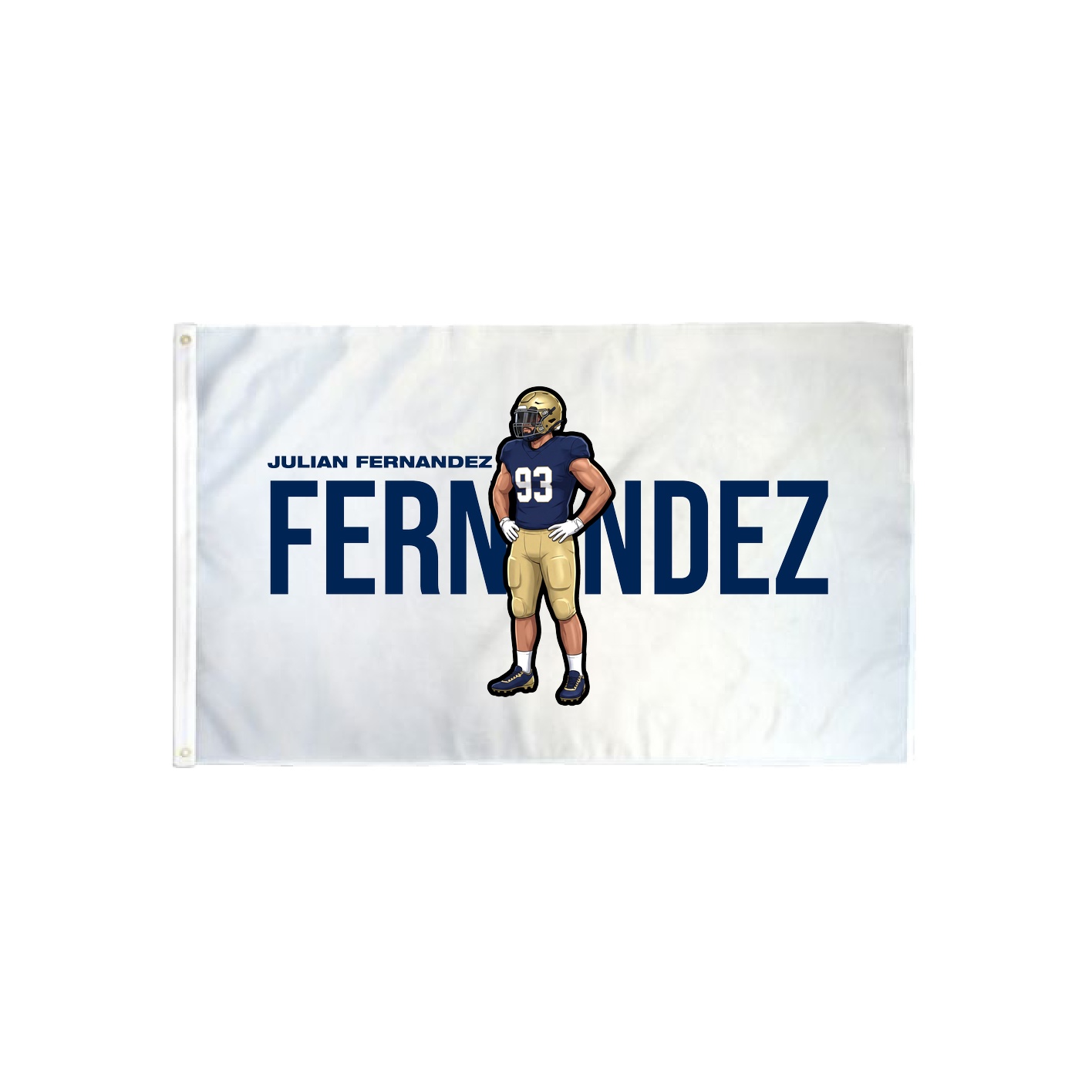 3x5 Flag — Player Name in Classic