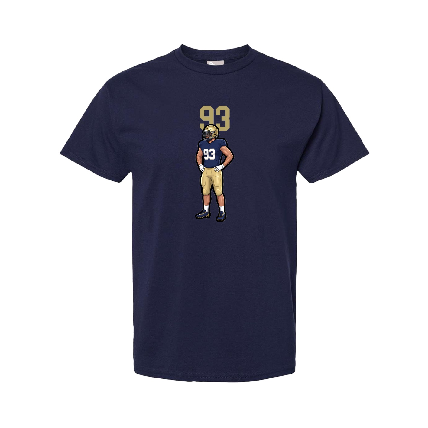 Youth Tee — Number Top in Navy