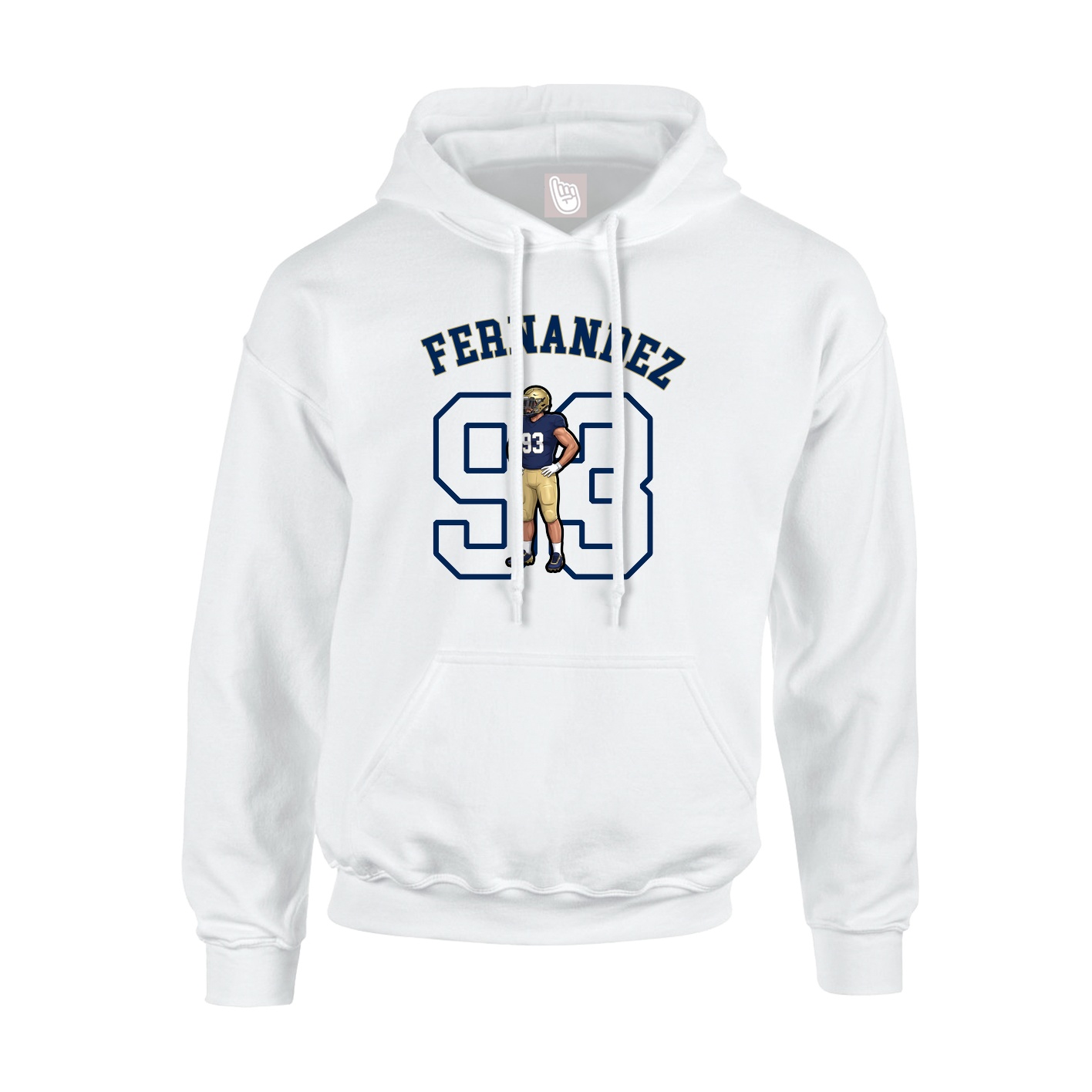 Youth Hoodie — Shirsey Arch in White