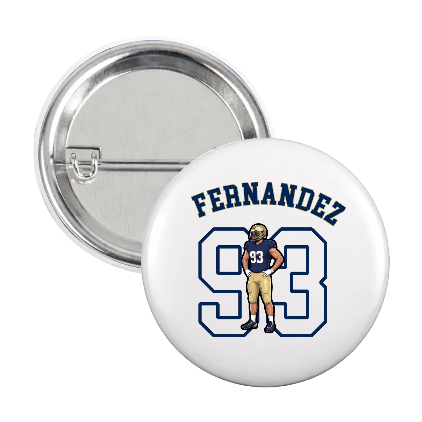 Game Day Button — Shirsey Arch in White