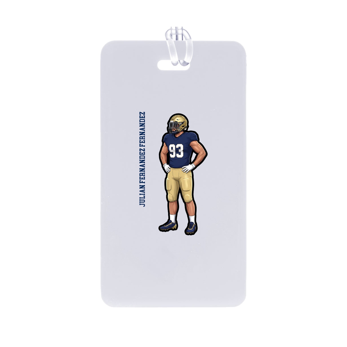 Bag Tag — Name Vertical in Classic