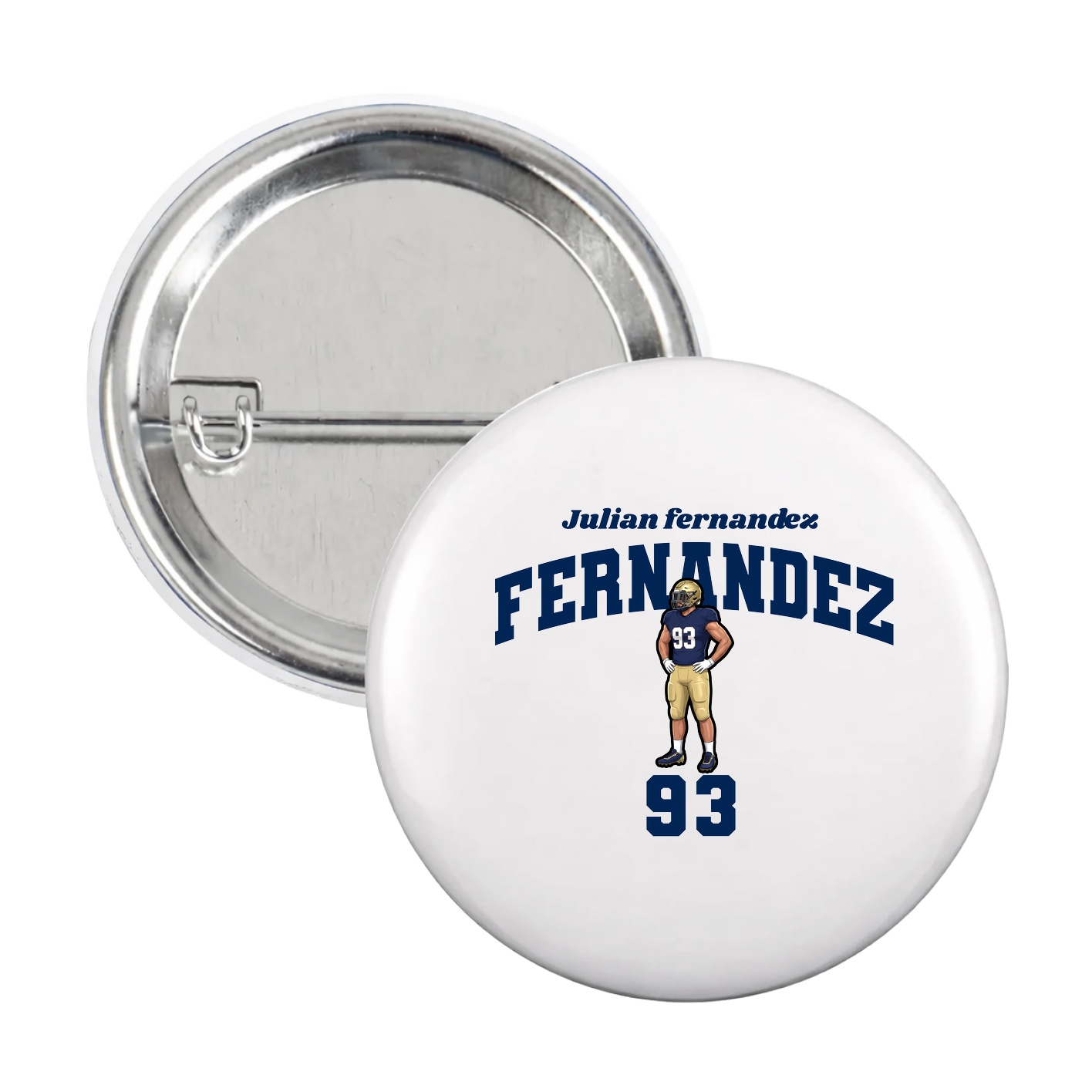 Game Day Button — Signature Arch in White