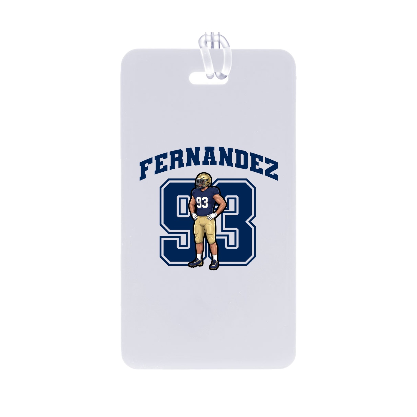 Bag Tag — Number in Classic