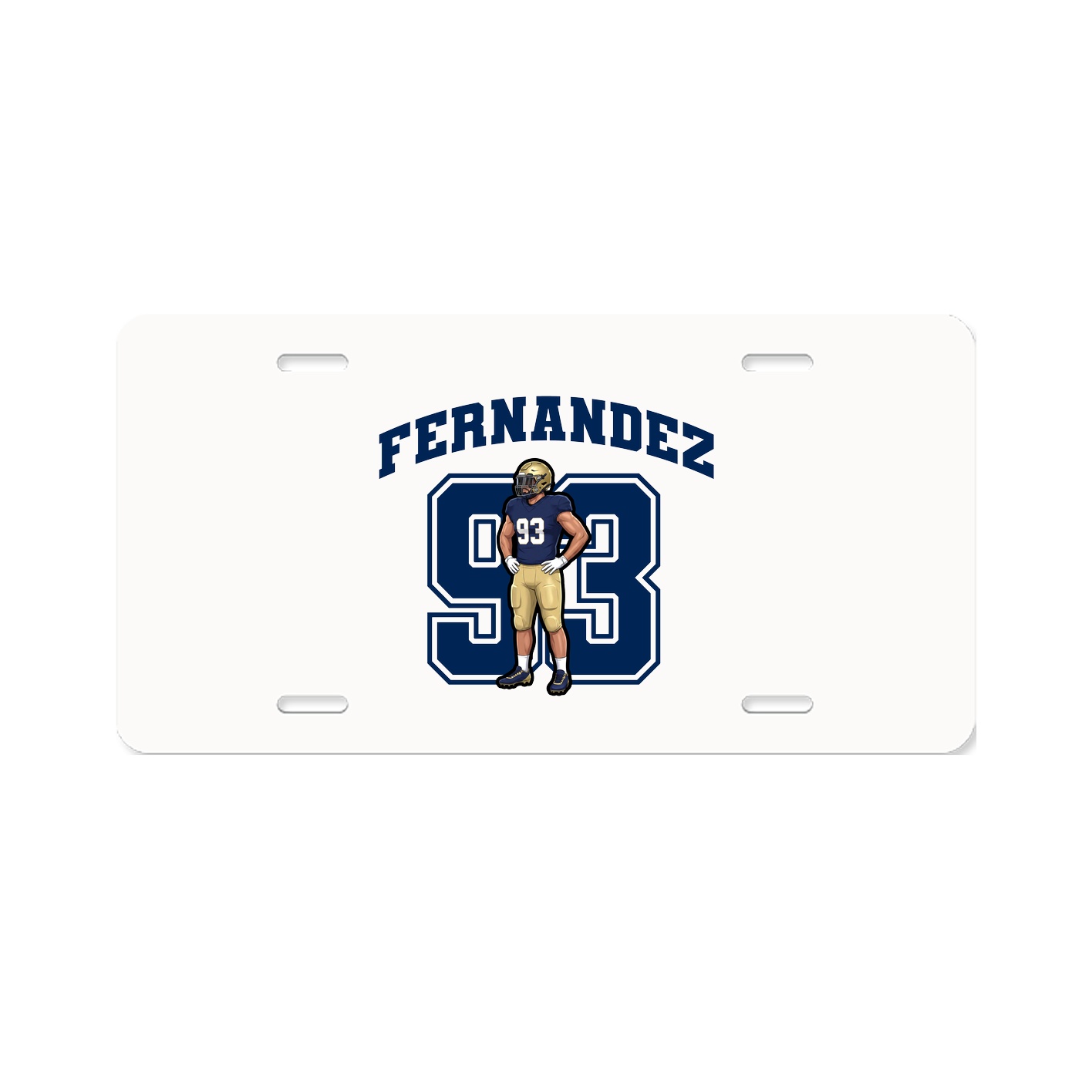 License Plate — Number in Classic