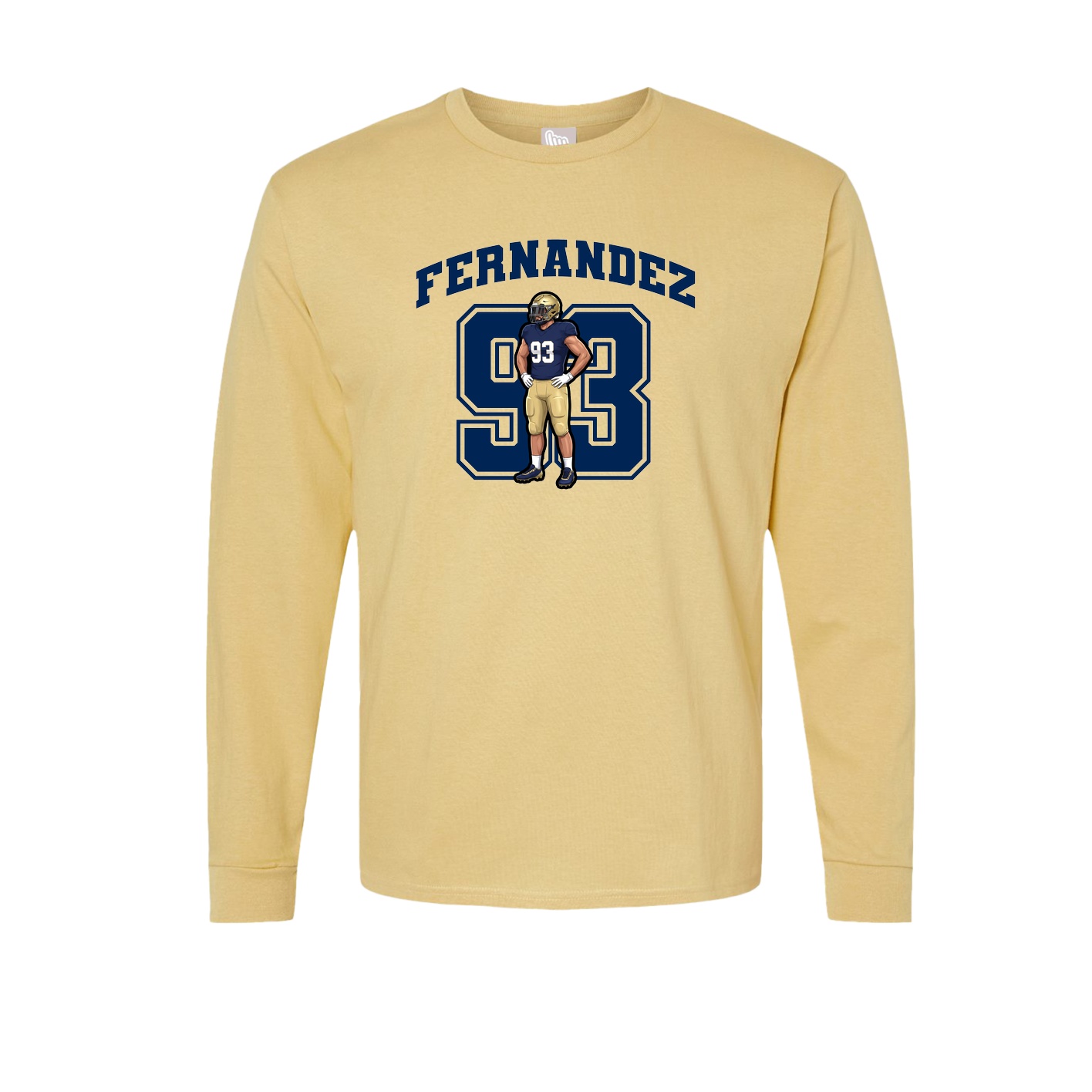 Long Sleeve Tee — Number in Vegas Gold