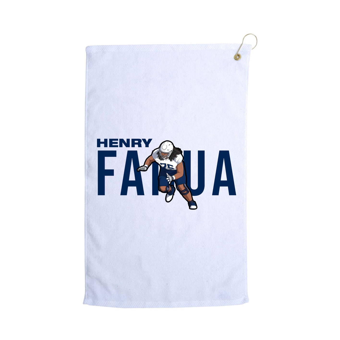 Golf Towel — Player Name in White
