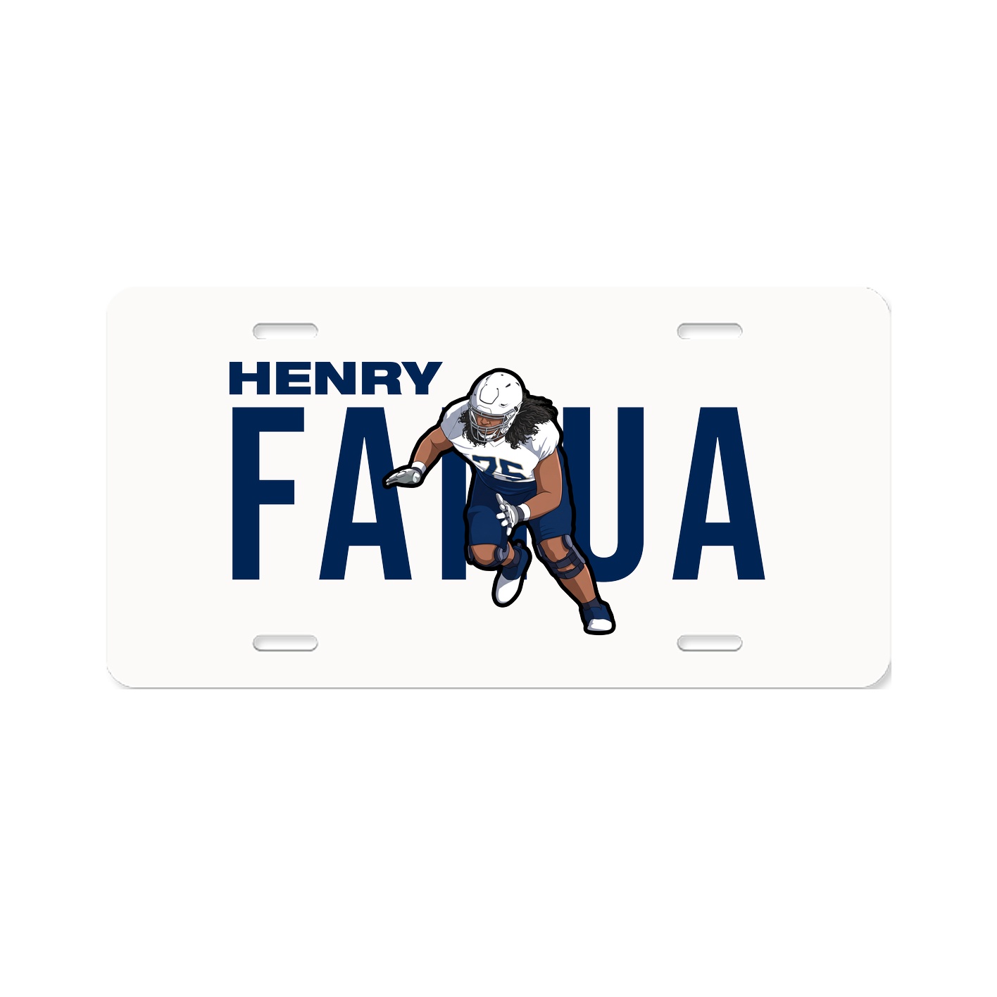 License Plate — Player Name in Classic