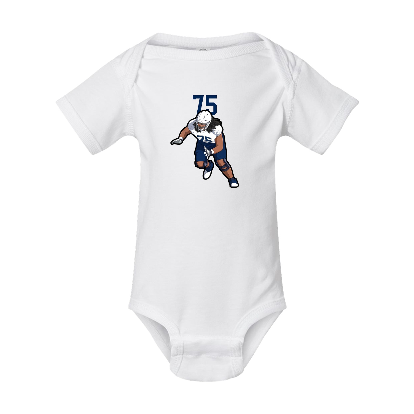 Baby Onesie — Number Top in White