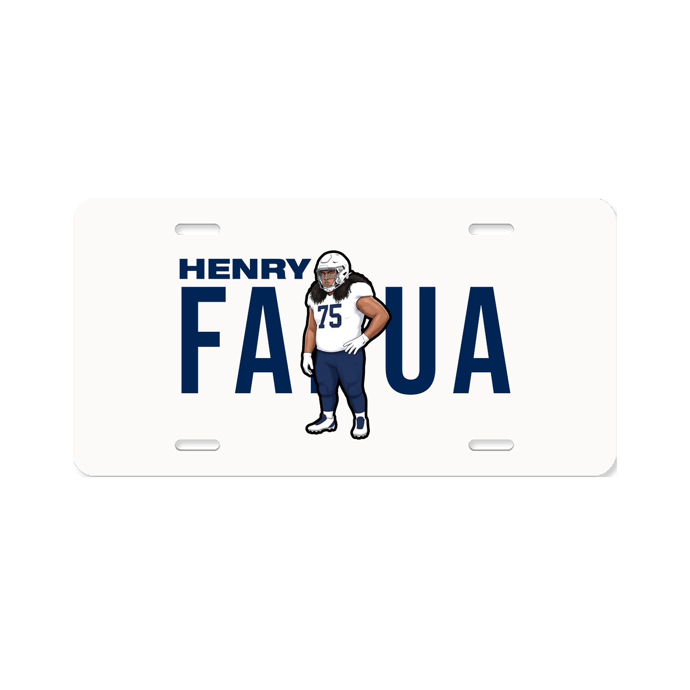 License Plate — Player Name in Classic