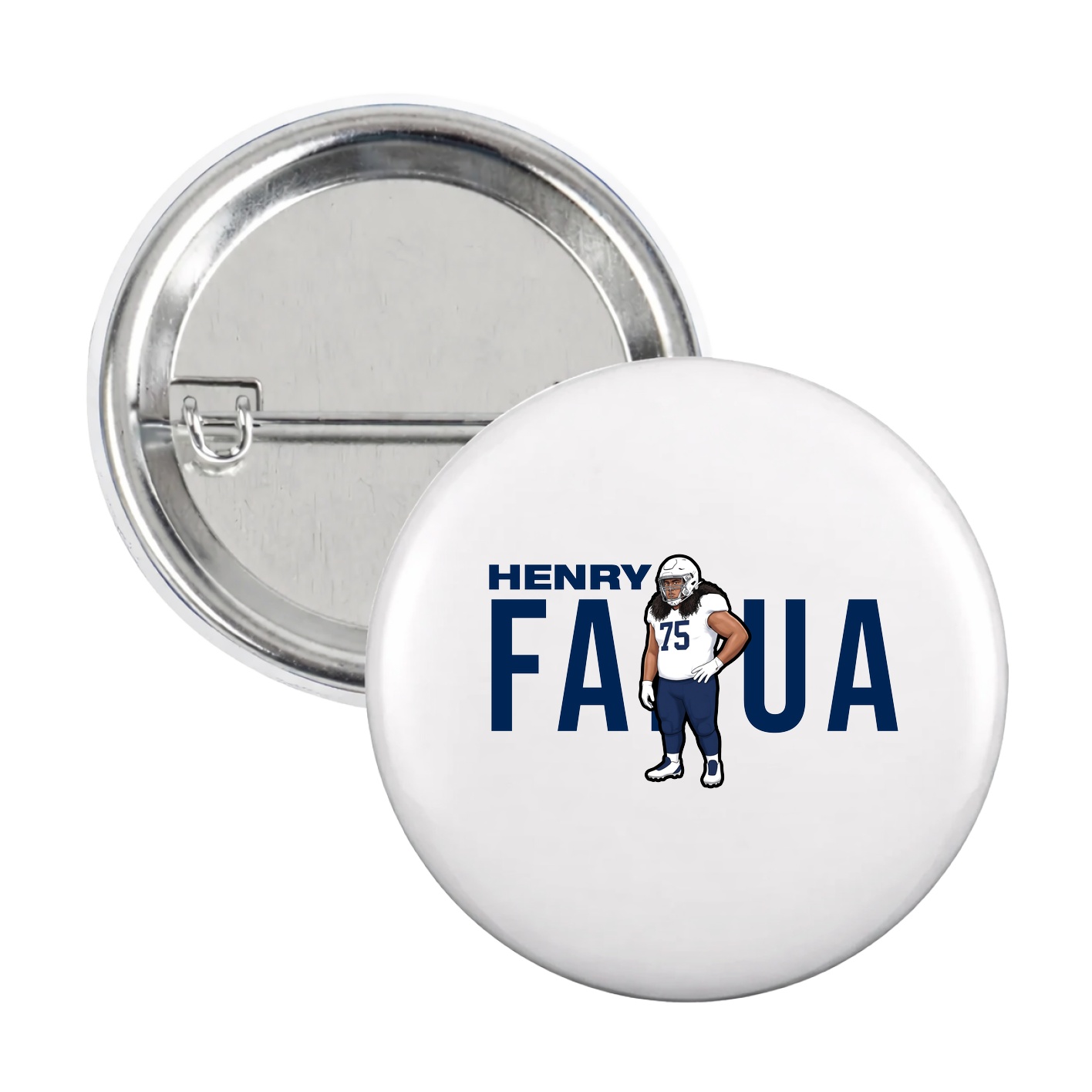 Game Day Button — Player Name in White