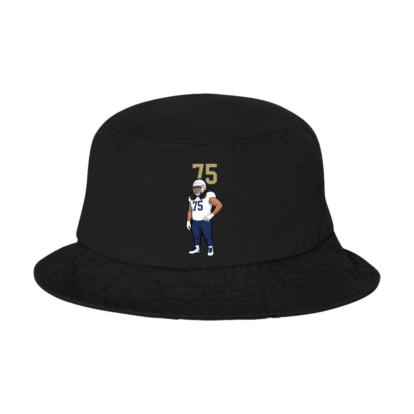 Bucket Cap — Number Top in Black