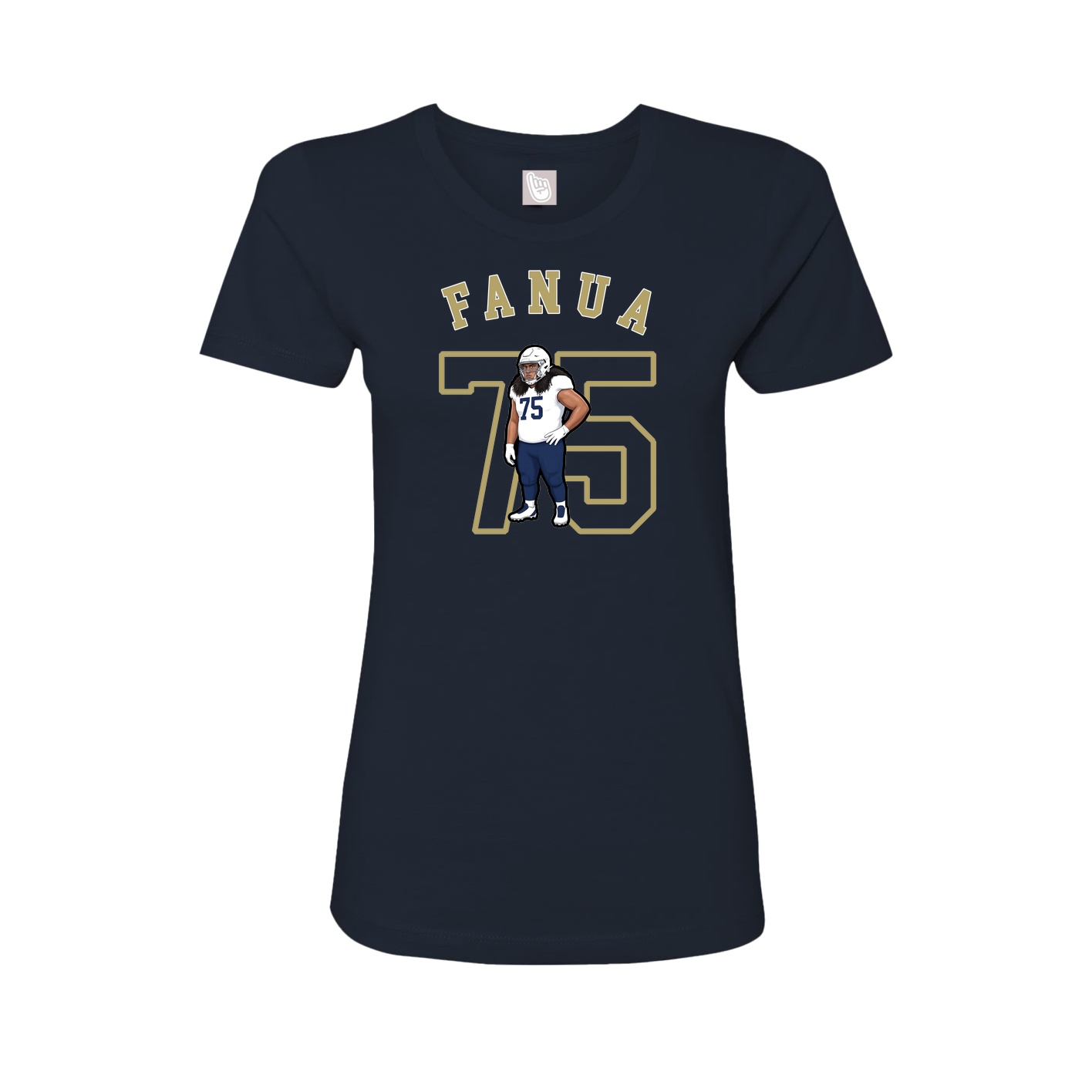 Fitted Women's Tee — Shirsey Arch in Navy