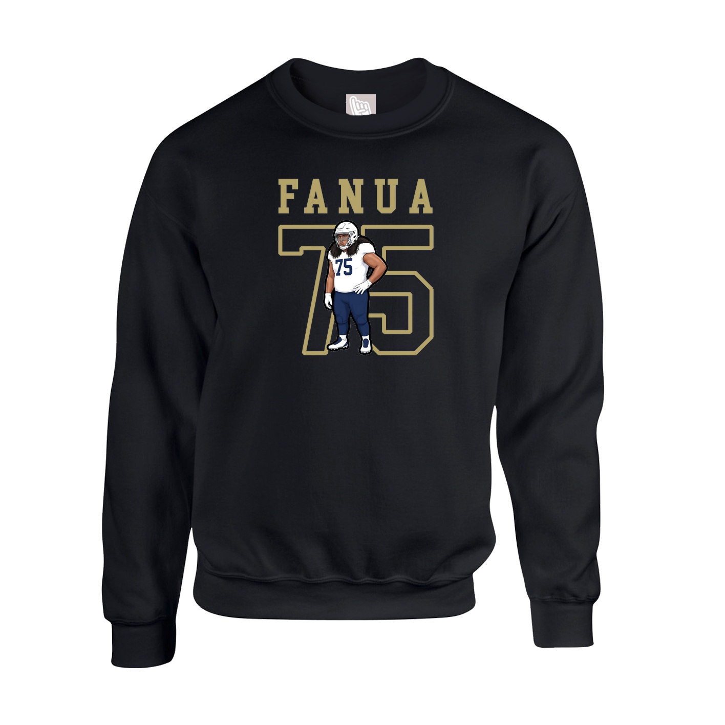 Fleece Crew — Shirsey in Black