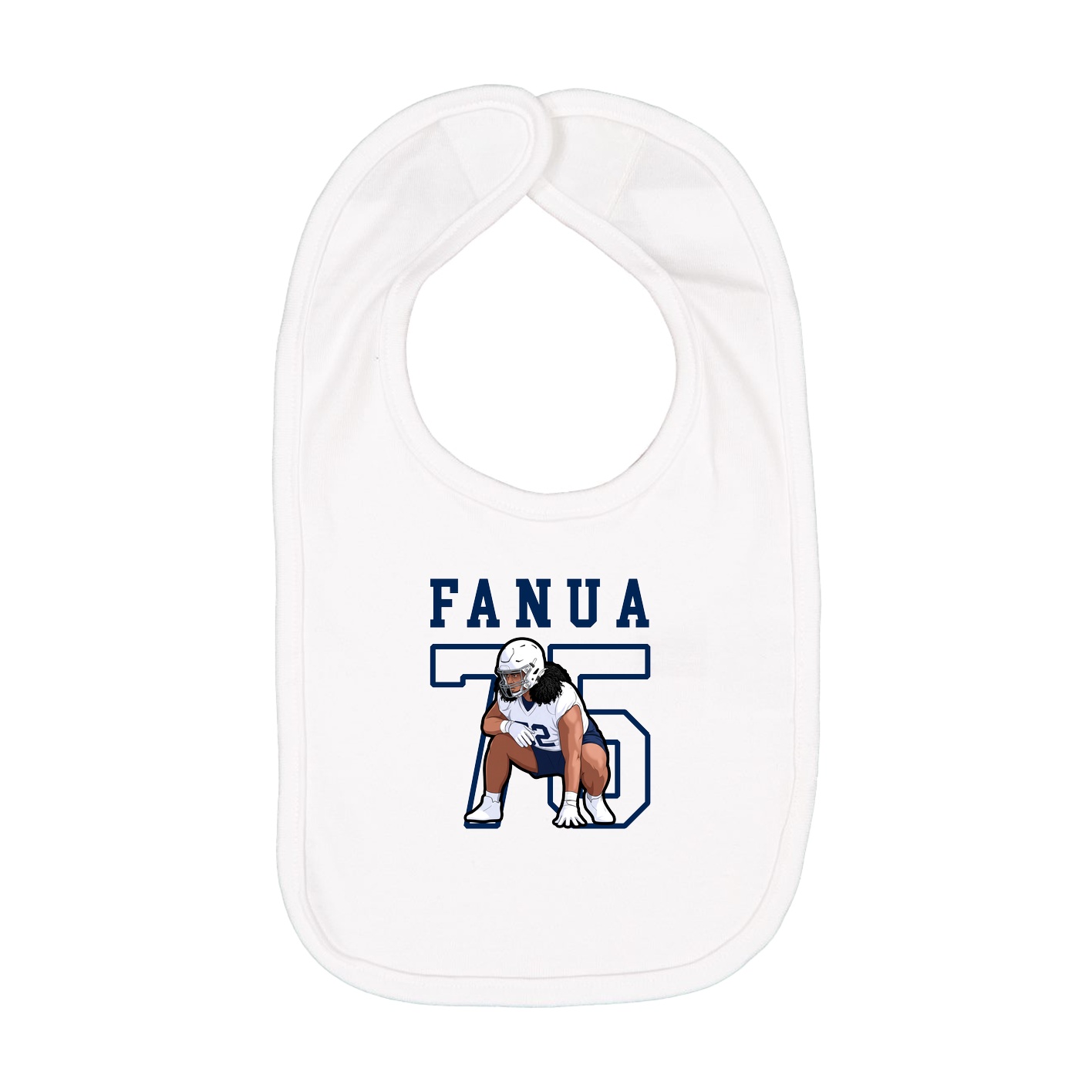 Infant Bib — Shirsey in White
