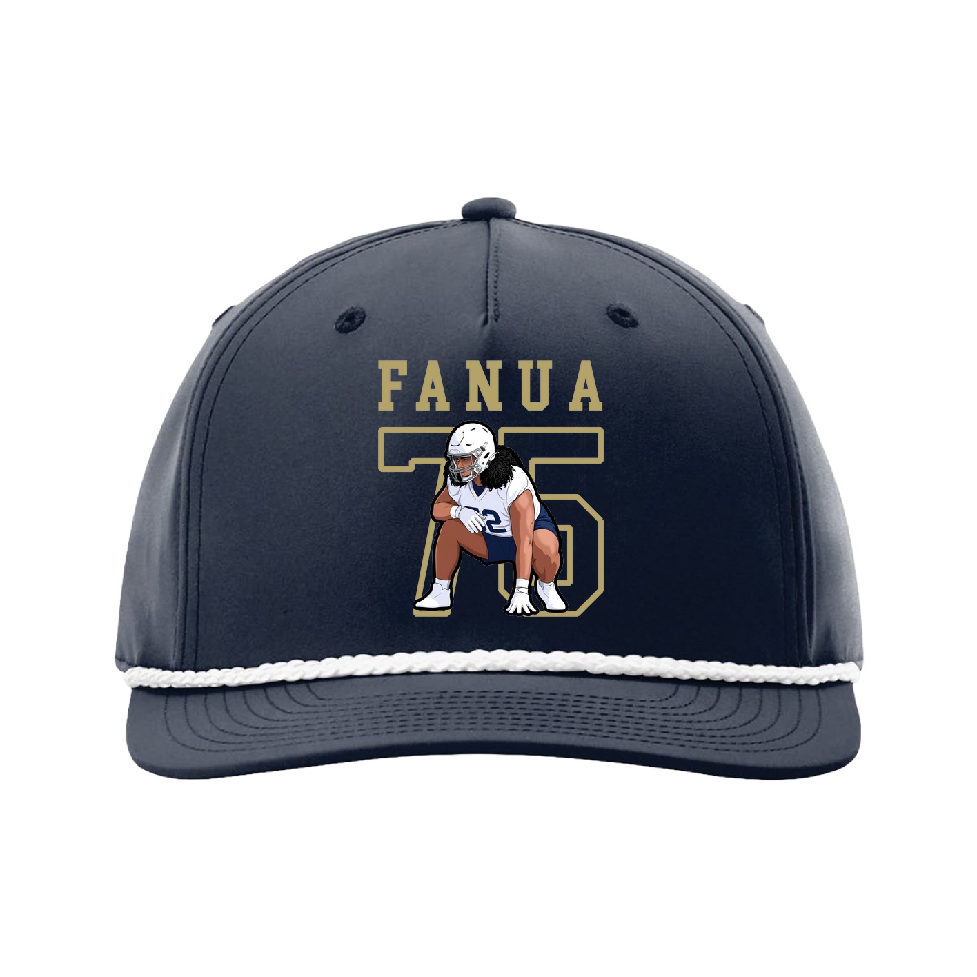 Five-Panel Classic Rope Cap — Shirsey in Navy