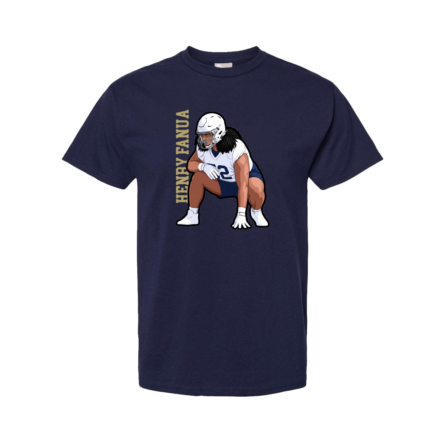 Youth Tee — Name Vertical in Navy