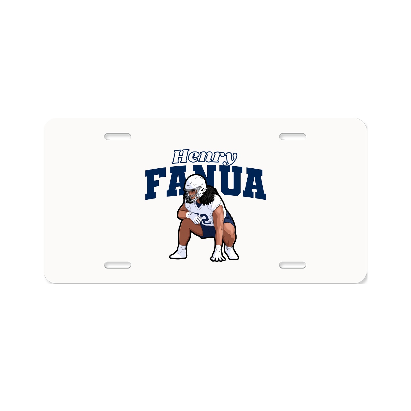 License Plate — Name Arch in Classic