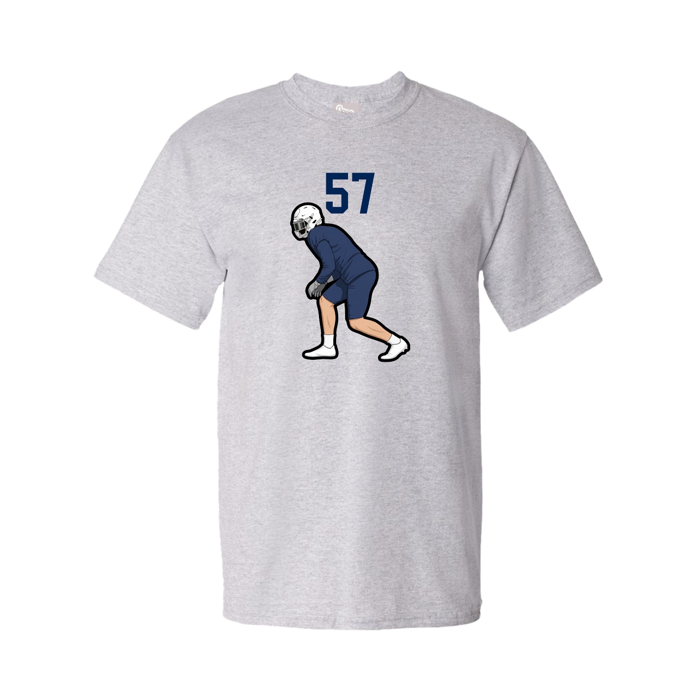 Youth Tee — Number Top in Grey