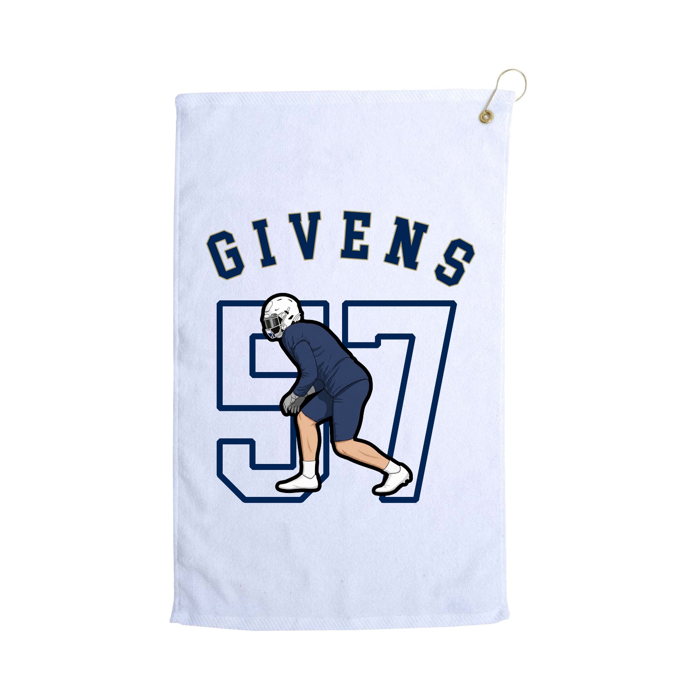 Golf Towel — Shirsey Arch in White