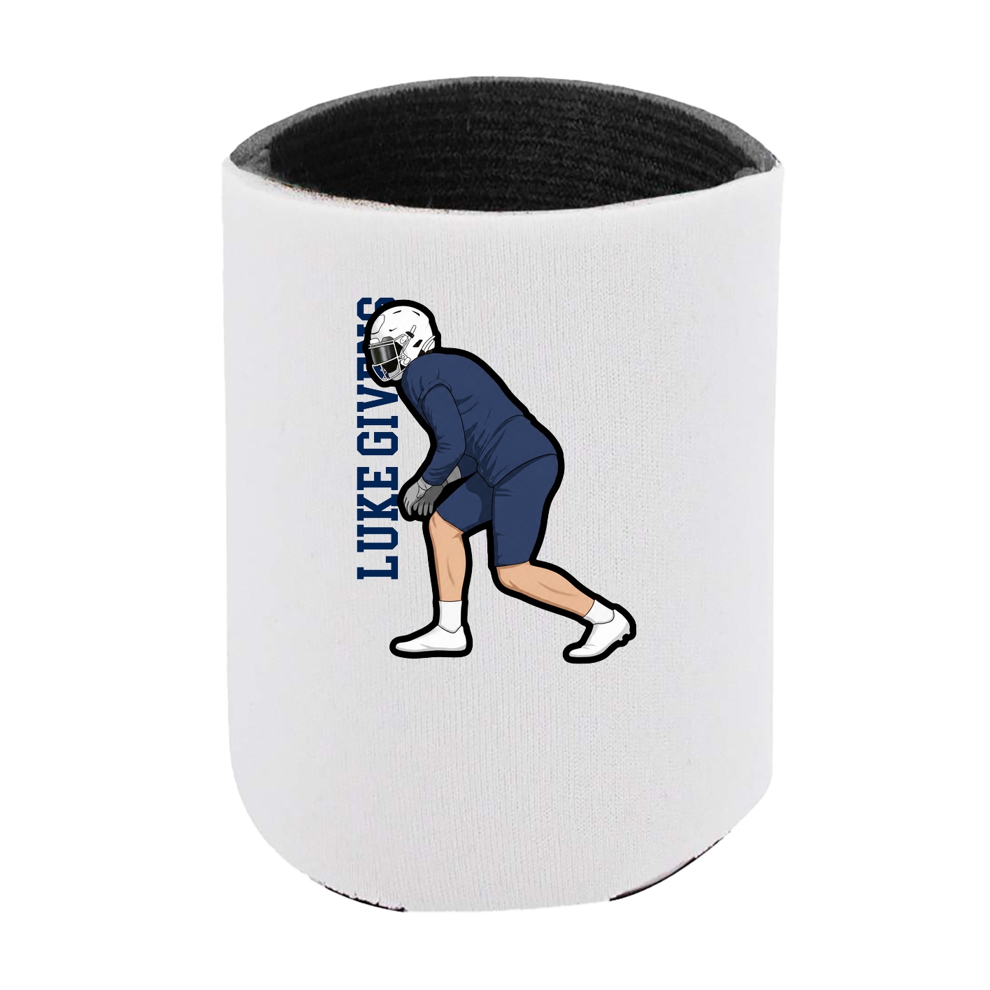 Can Holder — Name Vertical in White