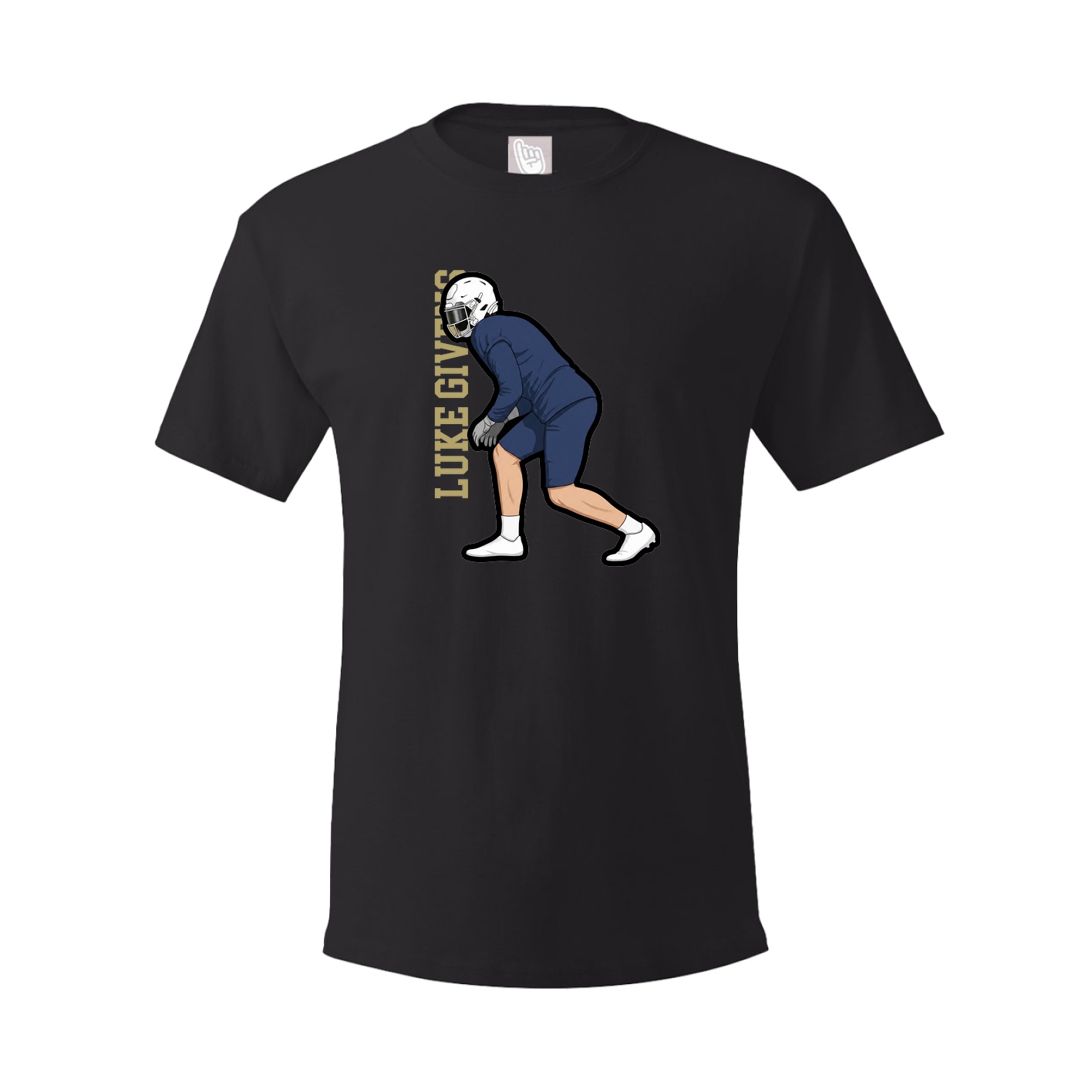 Tee — Name Vertical in Black