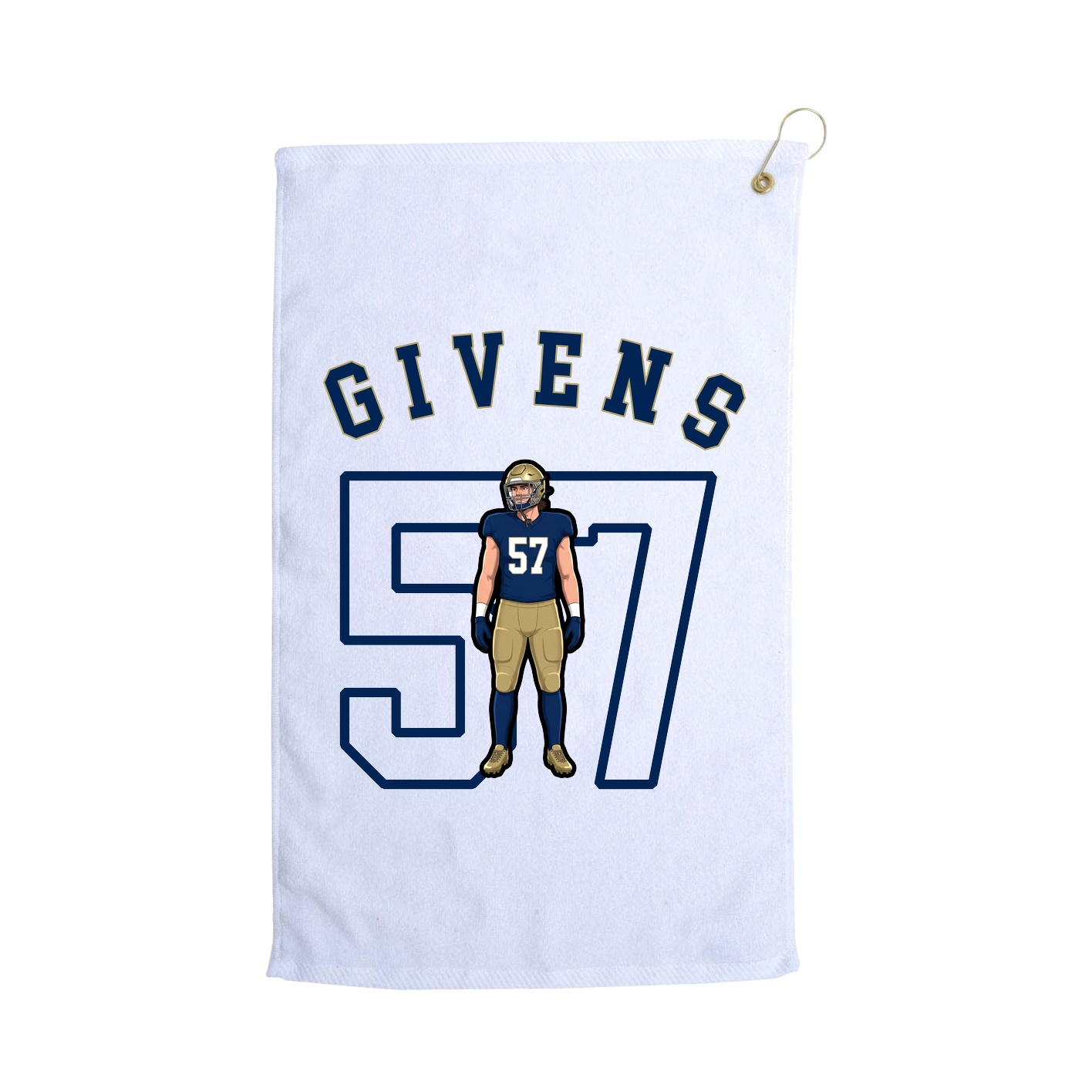Golf Towel — Shirsey Arch in White