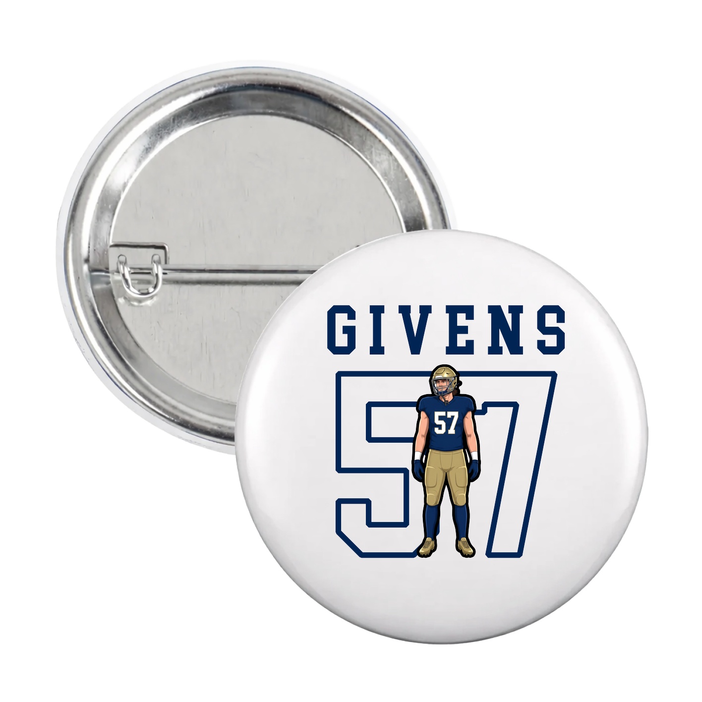 Game Day Button — Shirsey in White