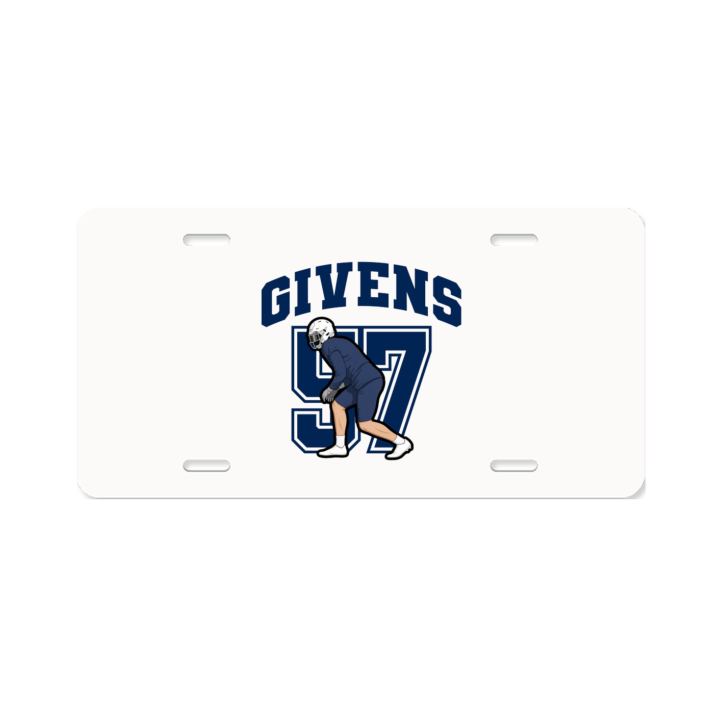 License Plate — Number in Classic