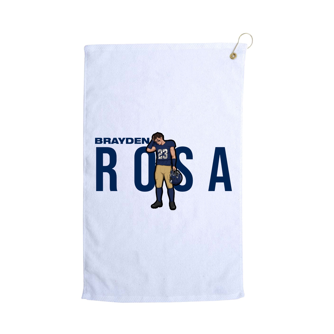 Golf Towel — Player Name in White