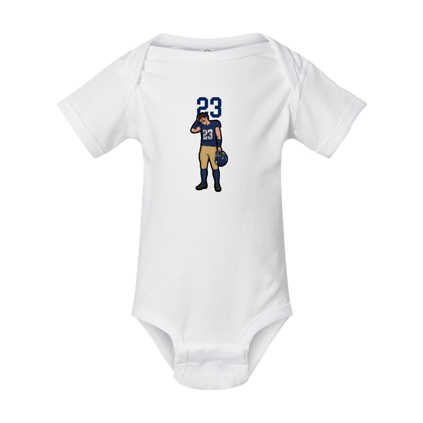 Baby Onesie — Number Top in White
